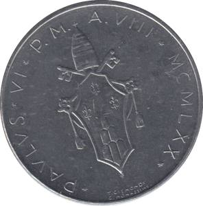 1970 ONE HUNDRED LIRE VATICAN - WORLD COINS - Cambridgeshire Coins