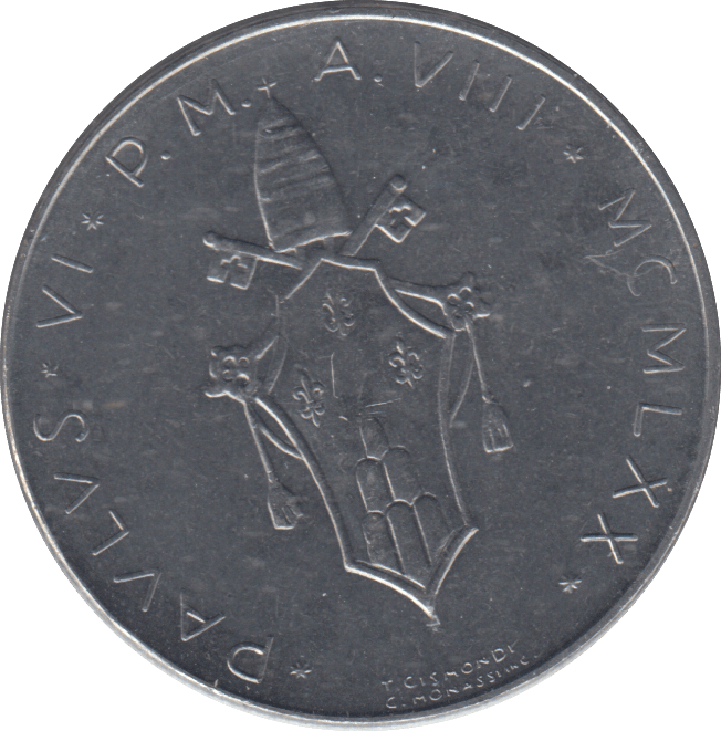 1970 ONE HUNDRED LIRE VATICAN - WORLD COINS - Cambridgeshire Coins