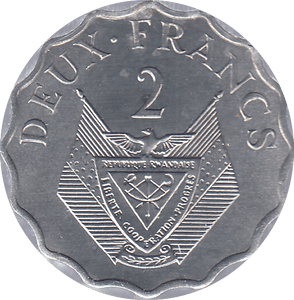 1970 RWANDA TWO FRANCS - WORLD COINS - Cambridgeshire Coins