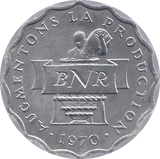 1970 RWANDA TWO FRANCS - WORLD COINS - Cambridgeshire Coins