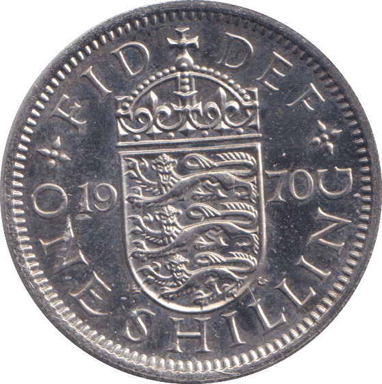 1970 SHILLING ( PROOF ) - SHILLING - Cambridgeshire Coins