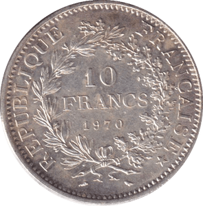 1970 SILVER 10 FRANC FRANCE - SILVER WORLD COINS - Cambridgeshire Coins