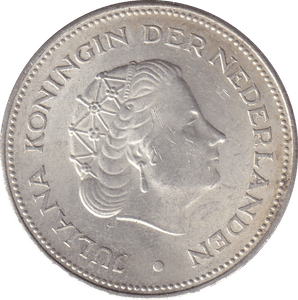 1970 SILVER 10 GULDEN NETHERLAND - SILVER WORLD COINS - Cambridgeshire Coins
