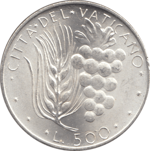 1970 SILVER 500 LIRE VATICAN - SILVER WORLD COINS - Cambridgeshire Coins