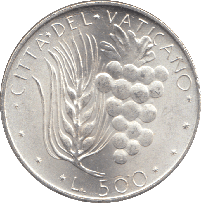 1970 SILVER 500 LIRE VATICAN - SILVER WORLD COINS - Cambridgeshire Coins