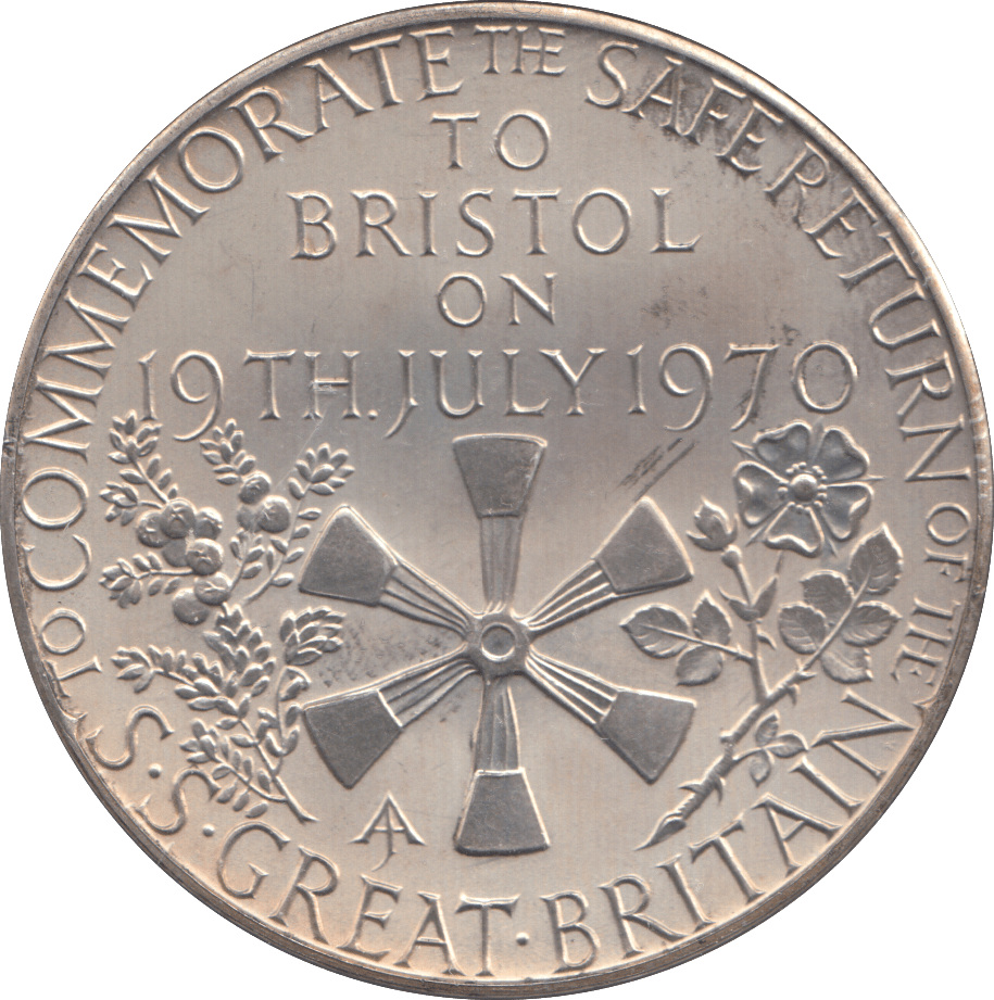 1970 SILVER BRISTOL COMMEMORATIVE TOKEN - SILVER WORLD COINS - Cambridgeshire Coins