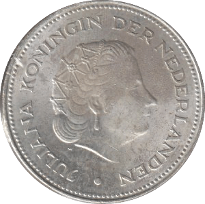 1970 SILVER NETHERLANDS 10 GULDEN - SILVER WORLD COINS - Cambridgeshire Coins