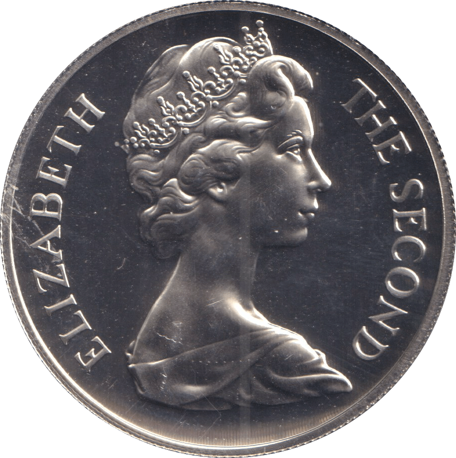 1970 SILVER ONE CROWN ISLE OF MAN - SILVER WORLD COINS - Cambridgeshire Coins