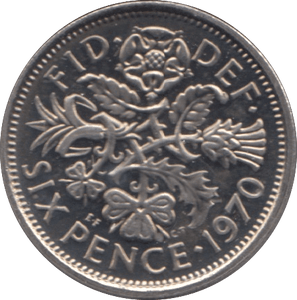 1970 SIXPENCE ( PROOF ) - SIXPENCE - Cambridgeshire Coins