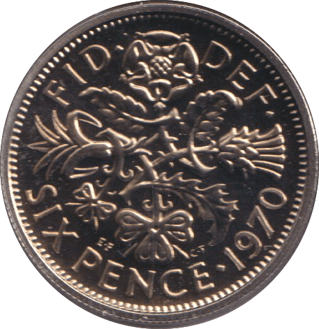 1970 SIXPENCE ( PROOF ) - SIXPENCE - Cambridgeshire Coins