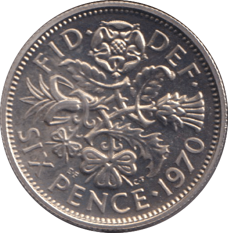 1970 SIXPENCE ( PROOF ) - SIXPENCE - Cambridgeshire Coins