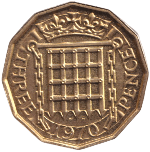 1970 THREEPENCE ( BU ) - THREEPENCE - Cambridgeshire Coins