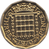 1970 THREEPENCE ( PROOF ) - Threepence - Cambridgeshire Coins