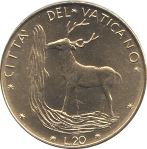 1970 TWENTY LIRE VATICAN - WORLD COINS - Cambridgeshire Coins