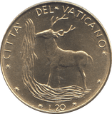 1970 TWENTY LIRE VATICAN - WORLD COINS - Cambridgeshire Coins