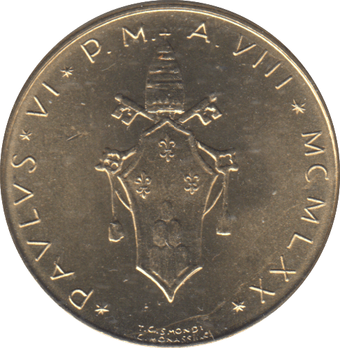 1970 TWENTY LIRE VATICAN - WORLD COINS - Cambridgeshire Coins