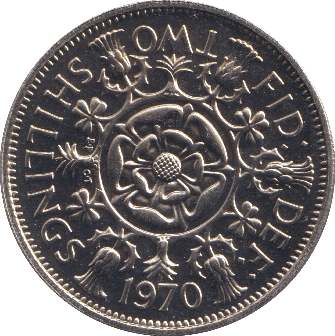1970 TWO SHILLINGS ( PROOF ) - FLORIN - Cambridgeshire Coins