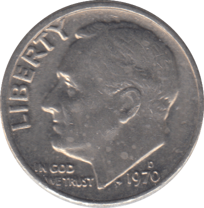 1970 USA DIME - WORLD COINS - Cambridgeshire Coins