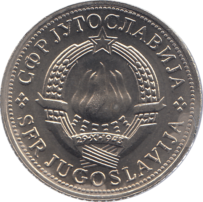 1970 YUGOSLAVIA FIVE DINARS - WORLD COINS - Cambridgeshire Coins