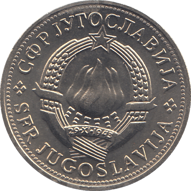 1970 YUGOSLAVIA FIVE DINARS - WORLD COINS - Cambridgeshire Coins