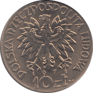 1971 10 ZLOTY POLAND - WORLD COINS - Cambridgeshire Coins