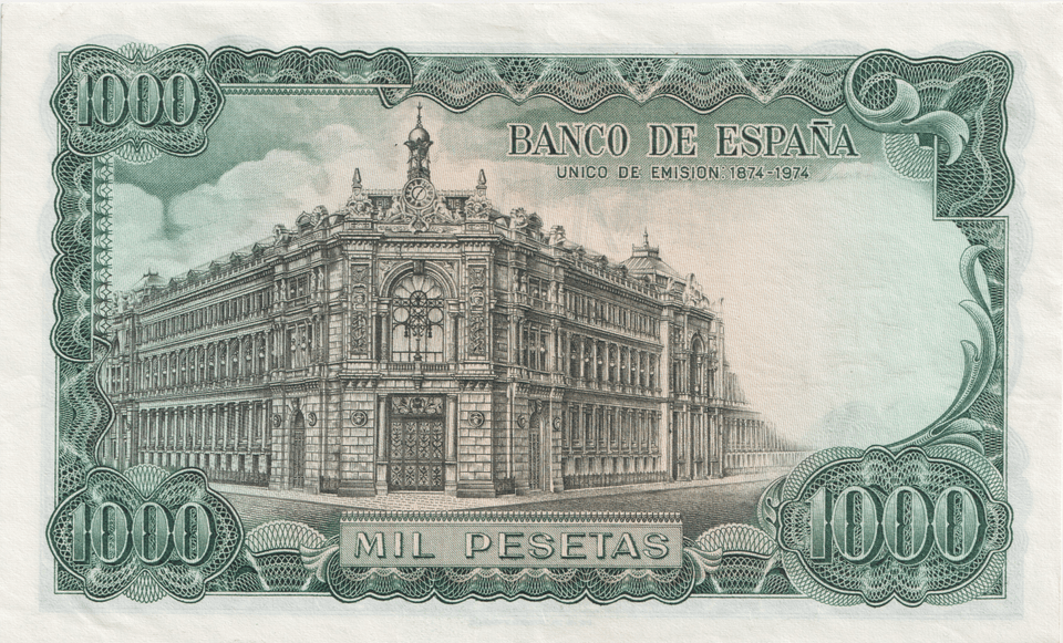 1971 1000 PESTAS BANKNOTE SPAIN REF-1575 - WORLD BANKNOTES - Cambridgeshire Coins