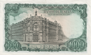 1971 1000 PESTAS BANKNOTE SPAIN REF-1612 - WORLD BANKNOTES - Cambridgeshire Coins