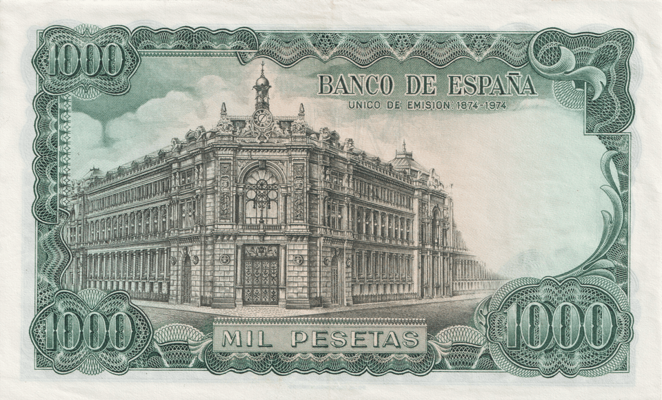 1971 1000 PESTAS BANKNOTE SPAIN REF-1612 - WORLD BANKNOTES - Cambridgeshire Coins