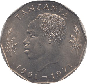 1971 5 SHILLINGS TANZANIA - WORLD COINS - Cambridgeshire Coins
