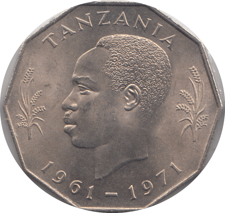 1971 5 TANO TANZANIA - WORLD COINS - Cambridgeshire Coins