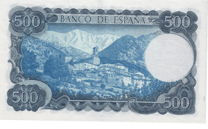 1971 500 PESTAST SPAIN BANKNOTE REF-1859 - WORLD BANKNOTES - Cambridgeshire Coins