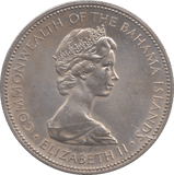 1971 BAHAMAS SILVER DOLLAR - WOLRD SILVER COINS - Cambridgeshire Coins
