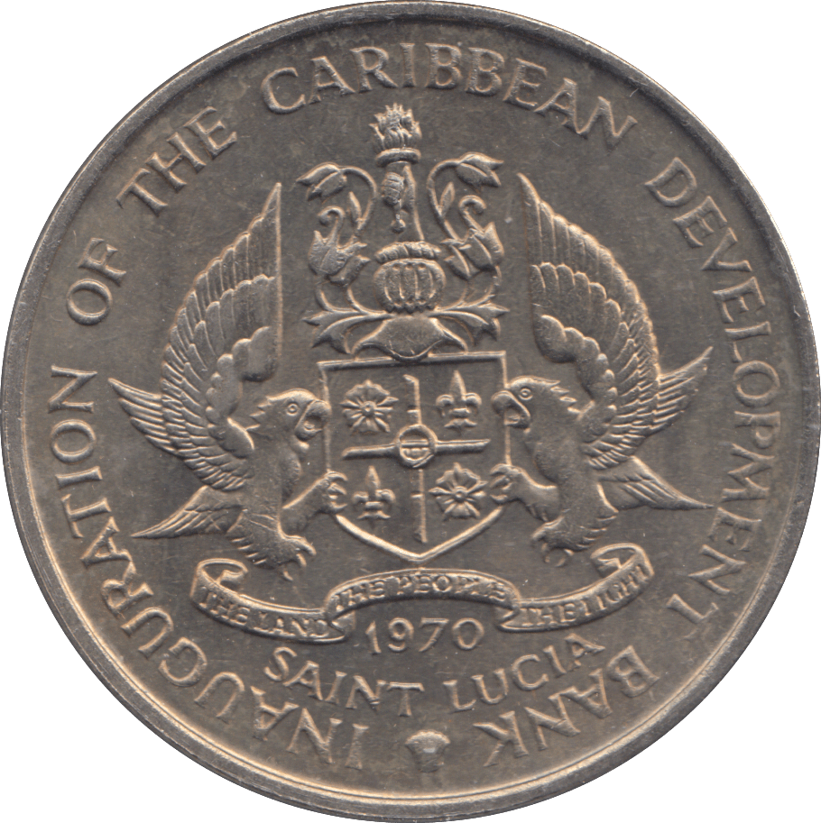 1971 EAST CARIBBEAN 4 DOLLARS - WORLD COINS - Cambridgeshire Coins