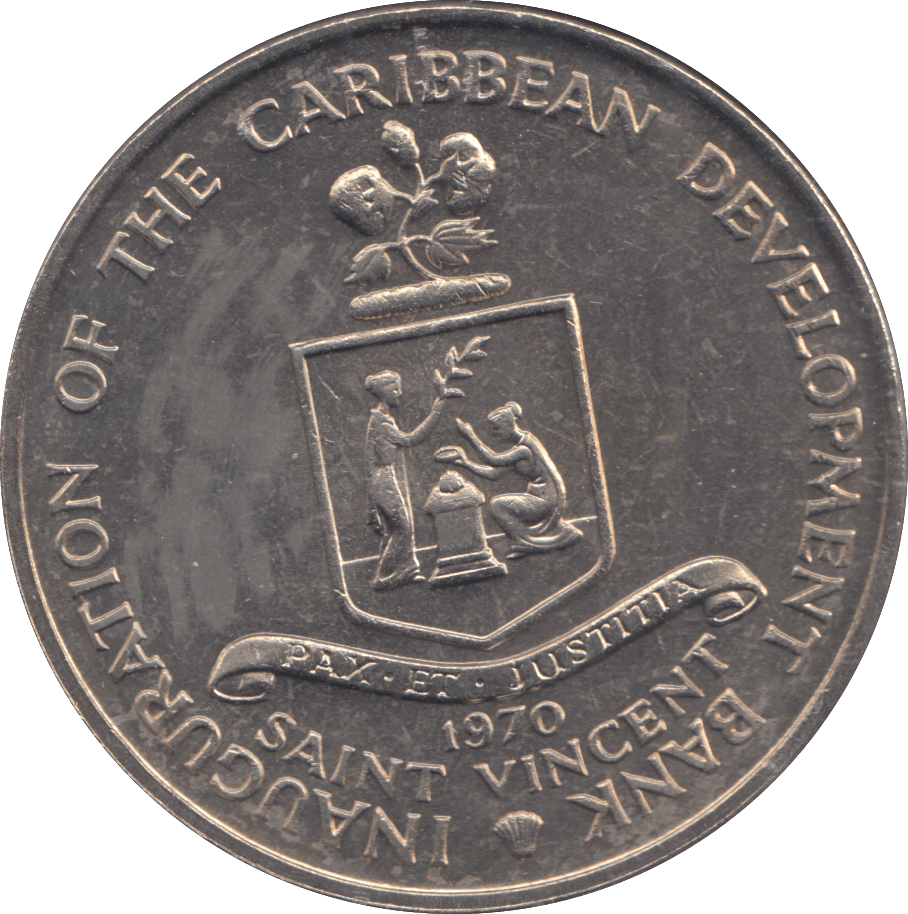 1971 EAST CARIBBEAN 4 DOLLARS - WORLD COINS - Cambridgeshire Coins