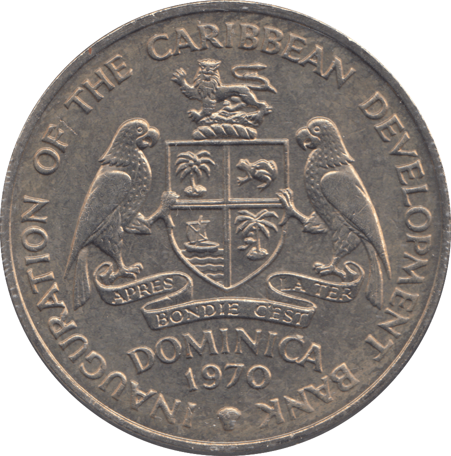 1971 EAST CARIBBEAN 4 DOLLARS - WORLD COINS - Cambridgeshire Coins