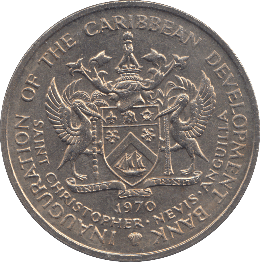 1971 EAST CARIBBEAN 4 DOLLARS - WORLD COINS - Cambridgeshire Coins