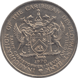 1971 EAST CARIBBEAN 4 DOLLARS - WORLD COINS - Cambridgeshire Coins
