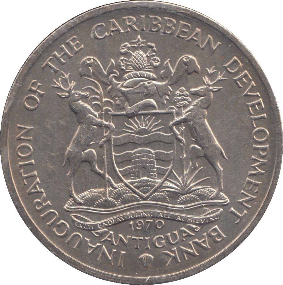 1971 EAST CARIBBEAN 4 DOLLARS - WORLD COINS - Cambridgeshire Coins
