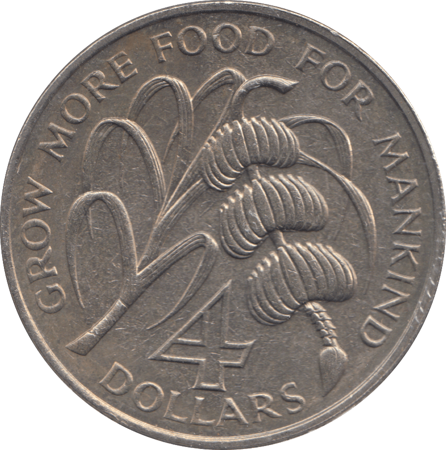 1971 EAST CARIBBEAN 4 DOLLARS - WORLD COINS - Cambridgeshire Coins