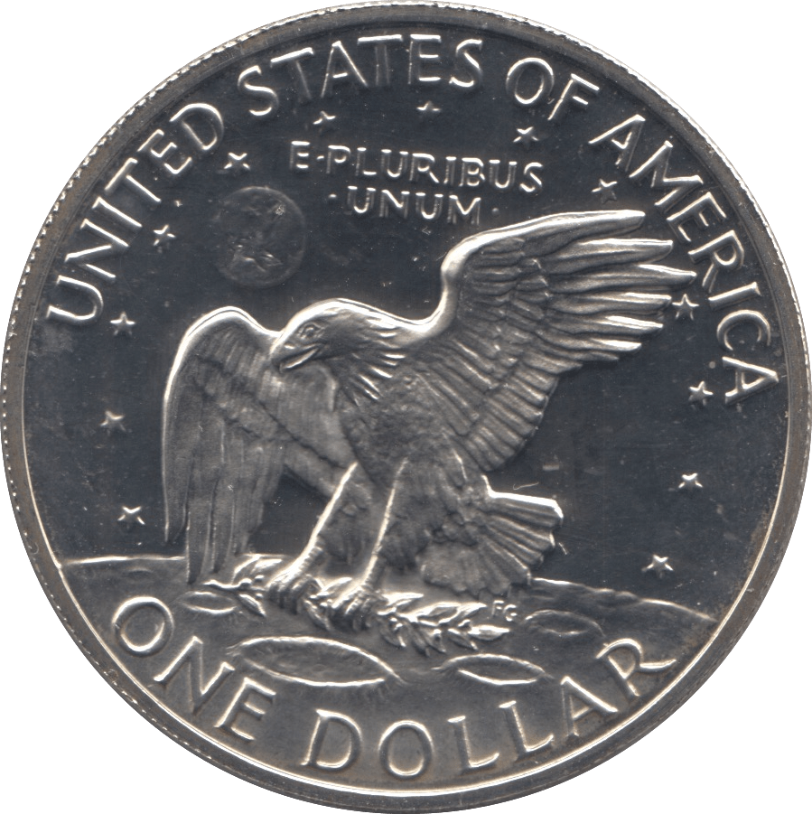 1971 EISENHOWER DOLLAR USA - SILVER WORLD COINS - Cambridgeshire Coins