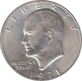 1971 EISENHOWER DOLLAR USA - SILVER WORLD COINS - Cambridgeshire Coins