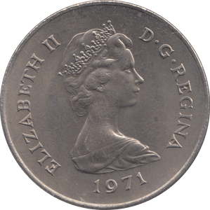 1971 GIBRALTAR TWENTY FIVE PENCE - WORLD COINS - Cambridgeshire Coins