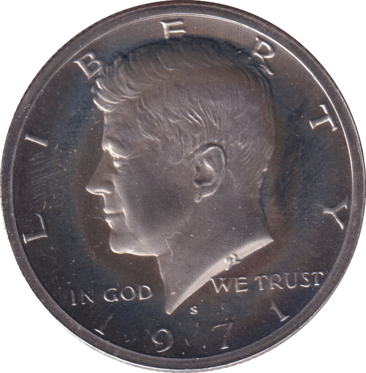 1971 HALF DOLLAR USA - WORLD COINS - Cambridgeshire Coins