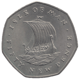 1971 ISLE OF MAN FIFTY PENCE - WORLD COINS - Cambridgeshire Coins