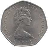 1971 ISLE OF MAN LARGE 50P ( BU ) - 50P REGIONAL ISSUES - Cambridgeshire Coins