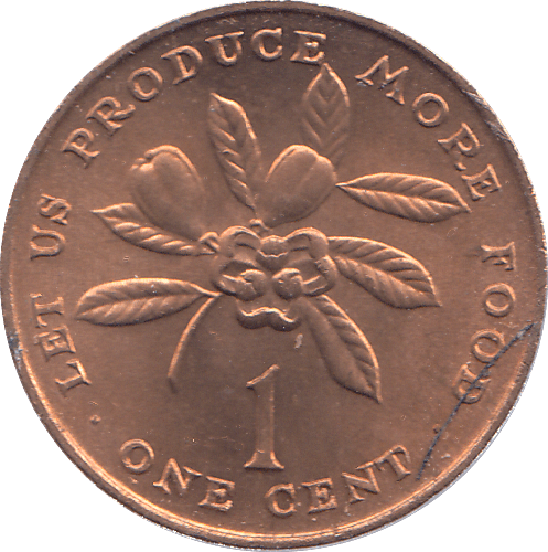 1971 JAMAICA ONE CENT - WORLD COINS - Cambridgeshire Coins