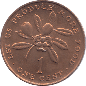 1971 JAMAICA ONE CENT - WORLD COINS - Cambridgeshire Coins