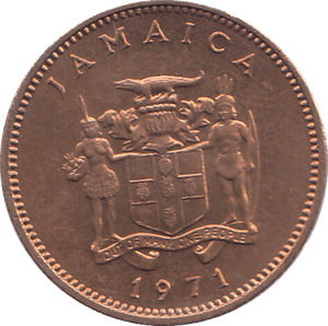 1971 JAMAICA ONE CENT - WORLD COINS - Cambridgeshire Coins