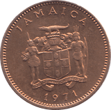 1971 JAMAICA ONE CENT - WORLD COINS - Cambridgeshire Coins