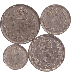 1971 MAUNDY SET - Maundy Set - Cambridgeshire Coins